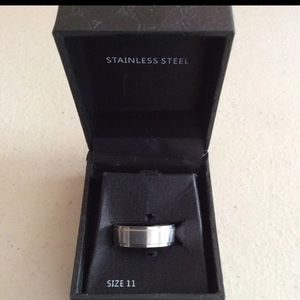 Stainless Steel Band Ring Wedding Ring Size 11 New in Box